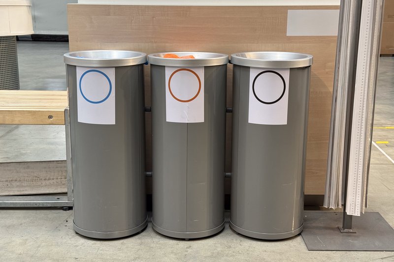 Organized waste segregation streams supporting zero landfill targets